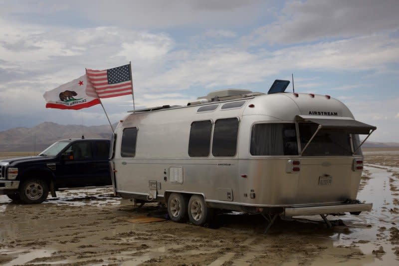 Eric McHenry, president of the Airstream Club International, and his wife, LaVerne, have taken their trailer around the country, camping in places like Texas, California and Black Rock Desert in Nevada. Photo courtesy of Eric McHenry