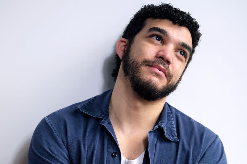 MONTREAL, CANADA - MARCH 29, 2023: Actor Adam Faison, who is currently shooting "The Venery of Samantha Bird" on Starz, photographed at their apartment in Montreal. (Andrew Jackson / For The Times)