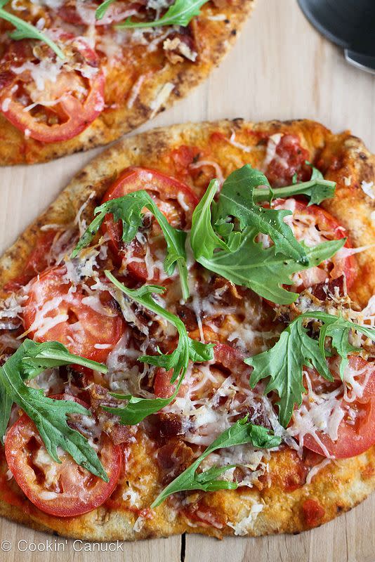 BLT Naan Pizza