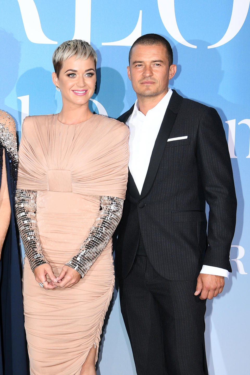 Orlando Bloom and Katy Perry attend the Gala for the Global Ocean hosted by H.S.H. Prince Albert II of Monaco at Opera of Monte-Carlo on September 26, 2018 in Monte-Carlo, Monaco.  (Photo by Daniele Venturelli/Daniele Venturelli/ Getty Images)