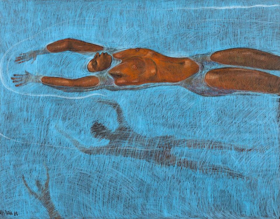 Geoffrey Holder, Swimmers II, 1986 (© Geoffrey Holder, Courtesy the Geoffrey Holder Estate and James Fuentes)