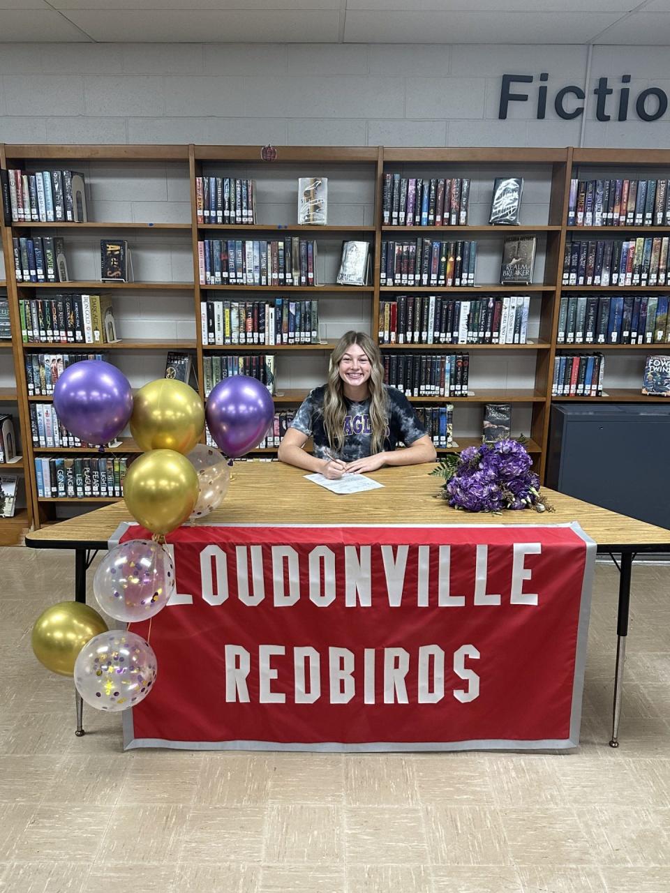 Loudonville standout Corri Vermilya is all smiles after signing her LOI to Ashland University.