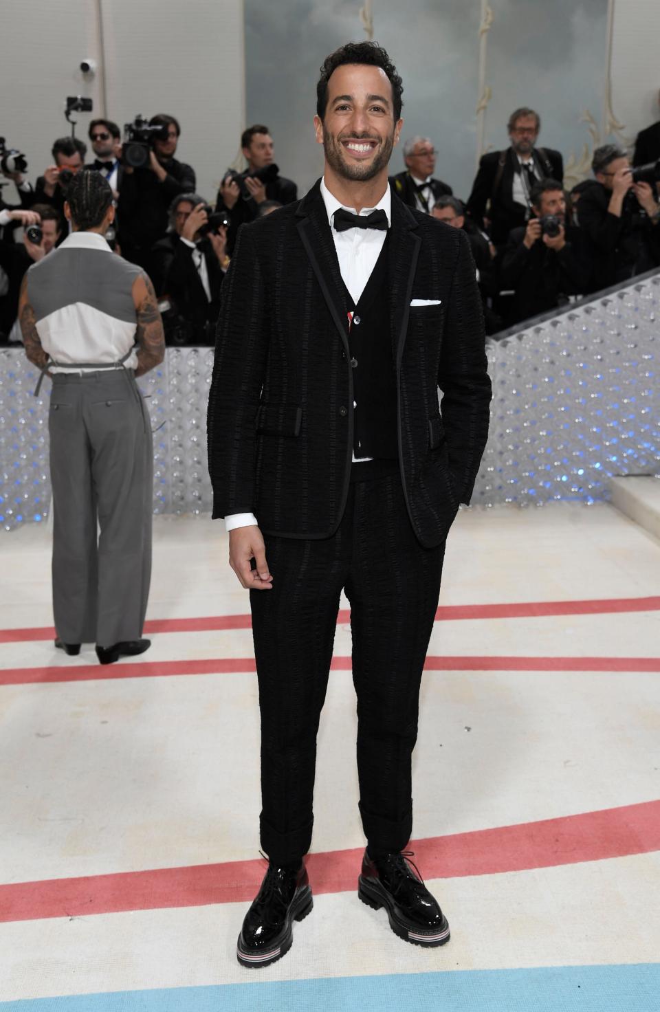 Daniel Ricciardo attends The Metropolitan Museum of Art's Costume Institute benefit gala celebrating the opening of the "Karl Lagerfeld: A Line of Beauty" exhibition on Monday, May 1, 2023, in New York.