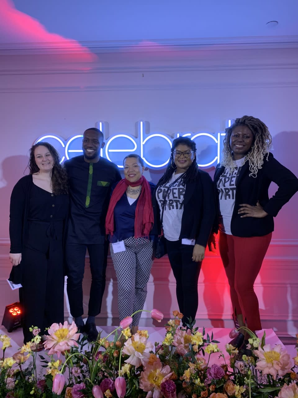 Emily Cunningham and Kwami Williams of True Moringa, Anne Beal of Absolute Joi and J’Aaron Merchant and Madia Willis of Black Paper Party. - Credit: courtesy shot.