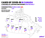 April 5. A provincial breakdown of all COVID-19 cases across Canada.