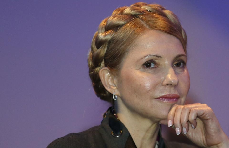 Ukrainian opposition politician Yulia Tymoshenko listens to a speaker during the European People's Party (EPP) Elections Congress in Dublin March 7, 2014. (REUTERS/Suzanne Plunkett)