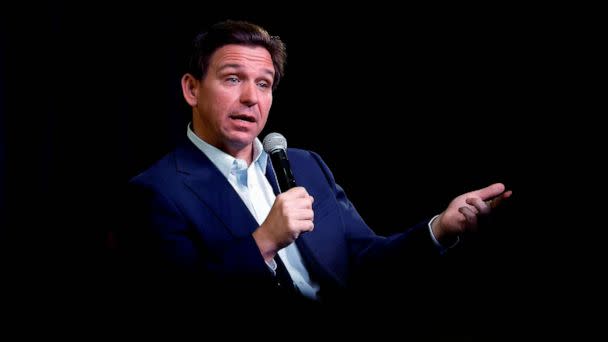 PHOTO: Florida Governor Ron DeSantis speaks in Davenport, Iowa, March 10, 2023. (Jonathan Ernst/Reuters, FILE)