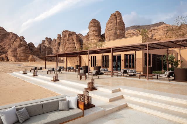 <p>Ales Photography/Banyan Tree Alula</p> Outdoor patio at Banyan Tree Alula.