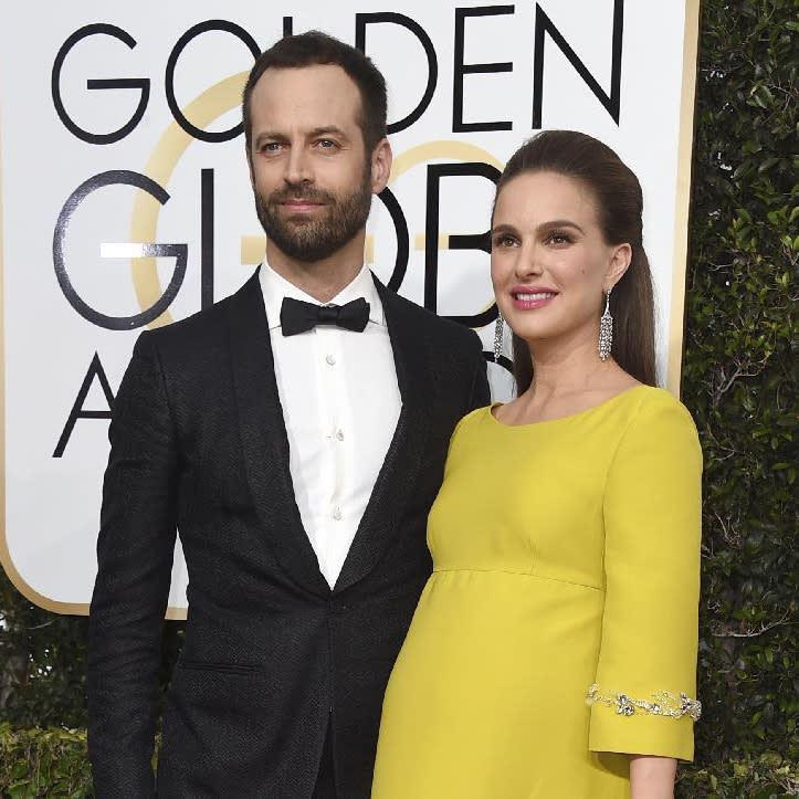 <p>Natalie Portman and husband Benjamin Millepied gave birth to daughter Amalia on February 22. The couple welcomed their second child just days before the Oscars, meaning the actress couldn’t attend.<br><i>[Photo: AP]</i> </p>