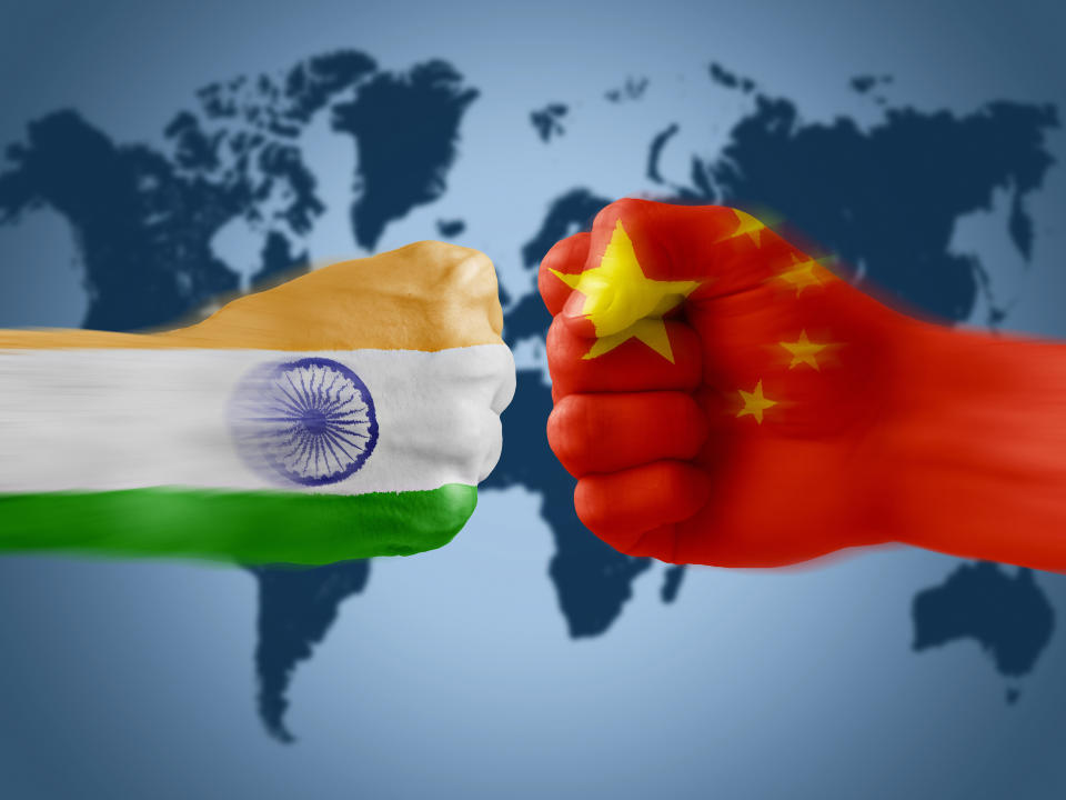 india x china - boxing hands