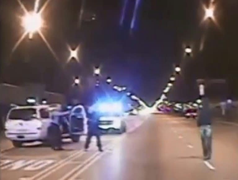 Laquan McDonald (right) was shot dead in October 2014