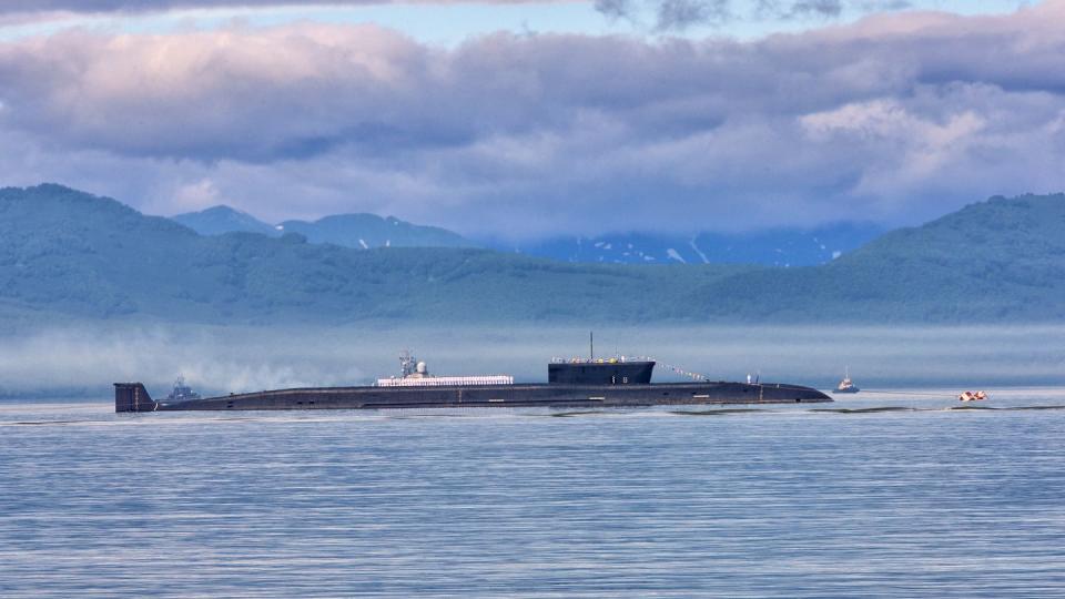 nuclear submarine on parade