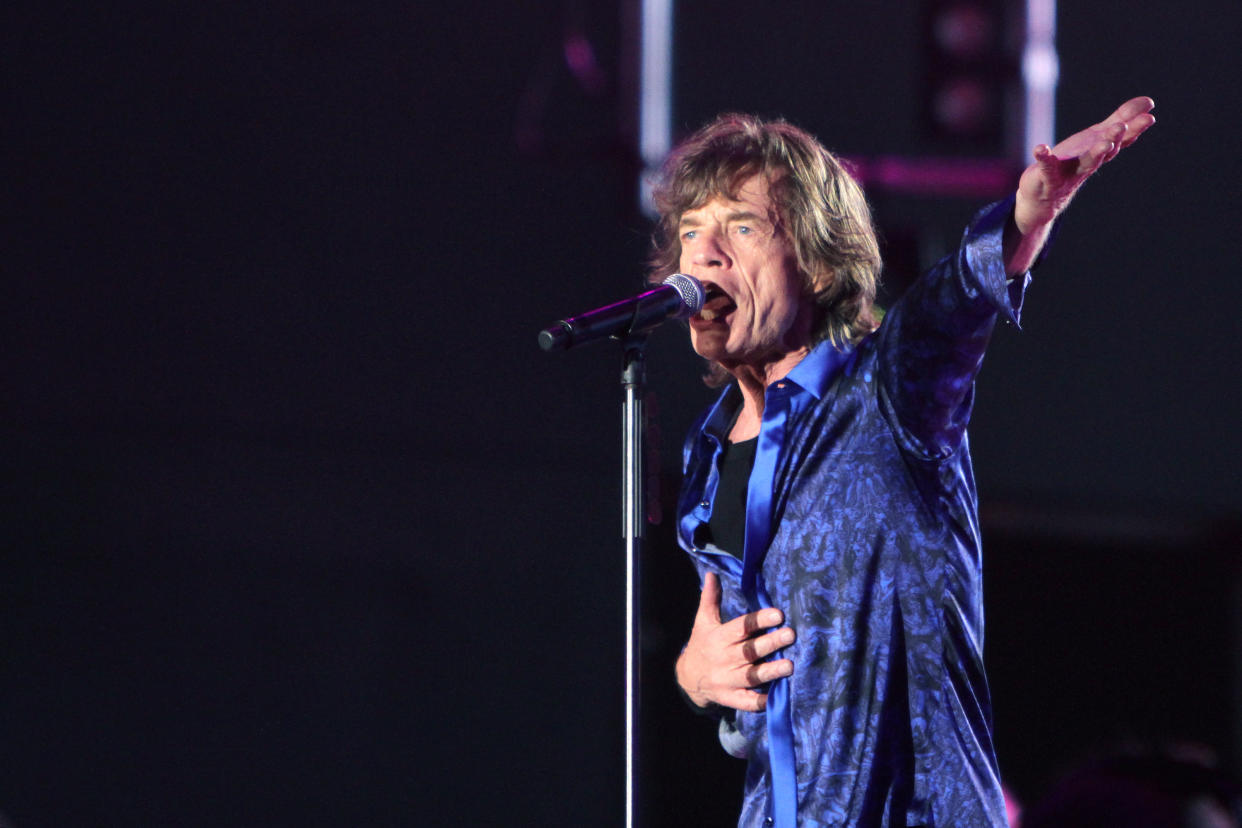 Mick Jagger performs during the Rock in Rio Lisbon 2014 music festival, in Lisbon, Portugal on May 29, 2014. (Photo by Pedro Fiúza/NurPhoto via Getty Images)