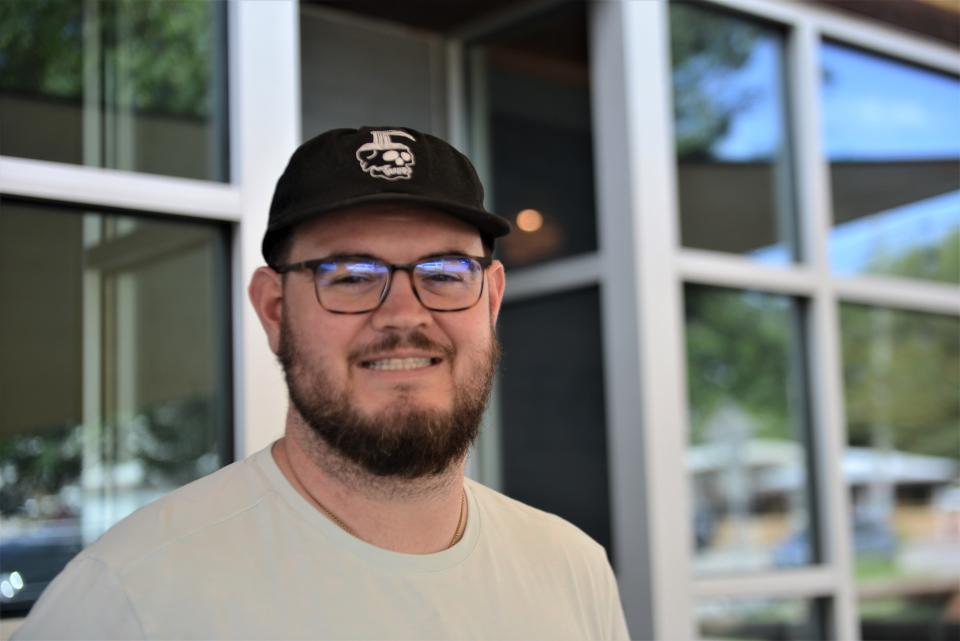 Chef Kendale Ball outside of Simpl on Sevier, which closed Aug. 10. He hopes to open a new restaurant, Simpl Cafe, in October 2023 on the riverfront.