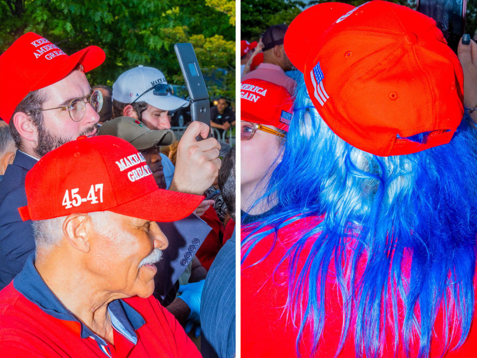 The crowd at Thursday's rally was one of Trump's most diverse of the campaign.  (Lucia Buricelli for NBC News)