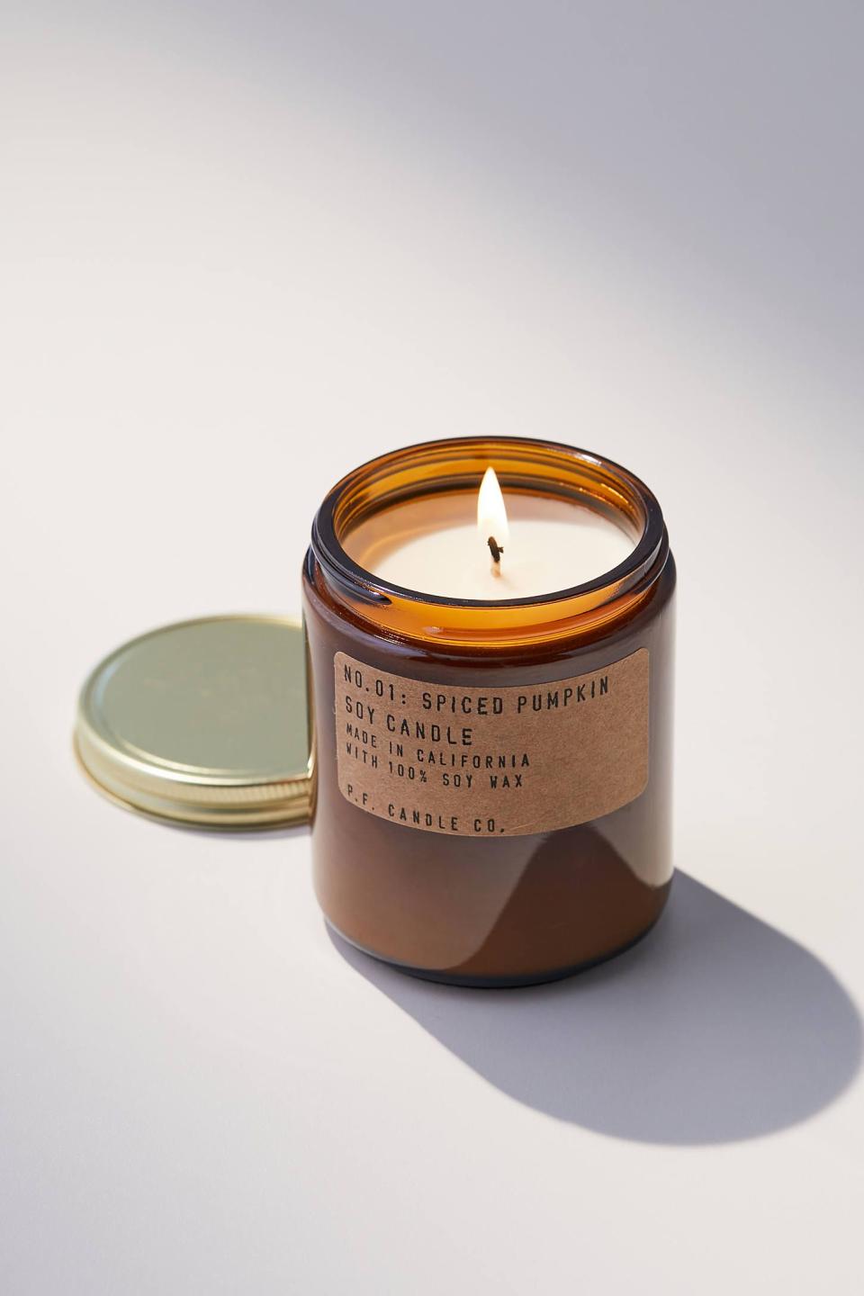 26) Spiced Pumpkin Soy Candle