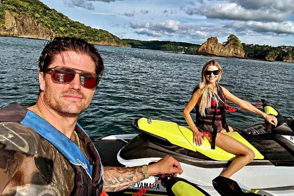 <p>Josh Hall/Instagram</p> Christina and Josh Hall on Thanksgiving in Costa Rica