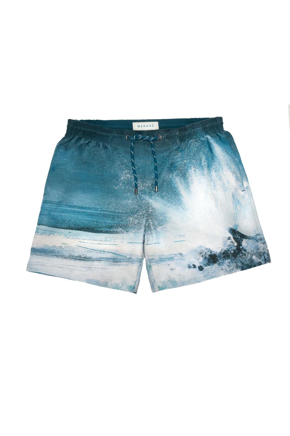 Marané splash print swim shorts (£155)