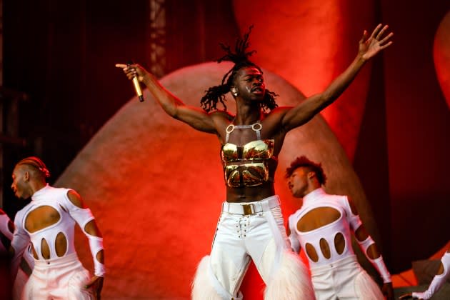 Lil Nas X performs at Governors Ball in Queens, New York on June 11th, 2023. - Credit: Griffin Lotz for Rolling Stone