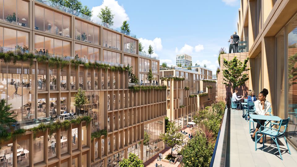 Sweden hopes to lead innovation in timber architecture, with 70% of its land covered in forests. - Courtesy Atrium Ljungberg