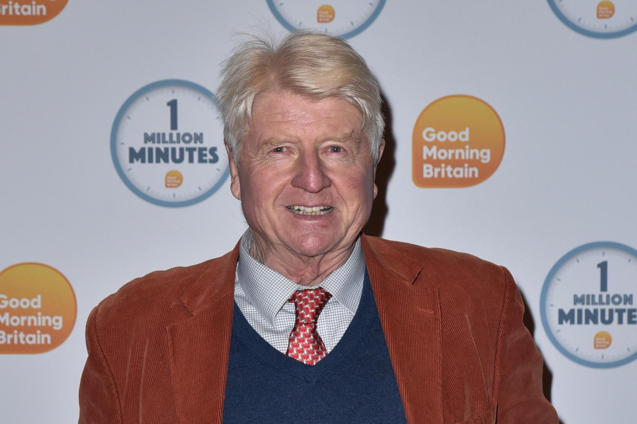 Stanley Johnson attends the Good Morning Britain 1 Million Minutes Awards at Television Centre in London. (Photo by James Warren / SOPA Images/Sipa USA)