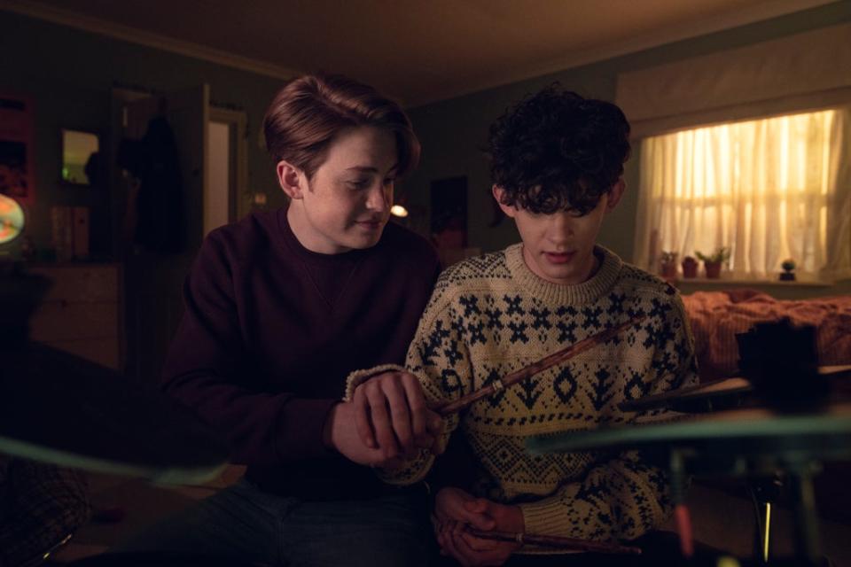 Teenage kicks: Kit O’Connor and Joe Locke in ‘Heartstopper’ (Netflix)