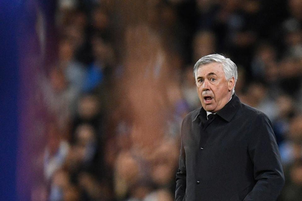 Ancelotti brought calm to a frantic night at the Etihad (AFP via Getty Images)