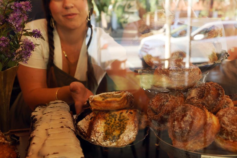 An assortment of items from Kate's Bread is seen at The Dutches.