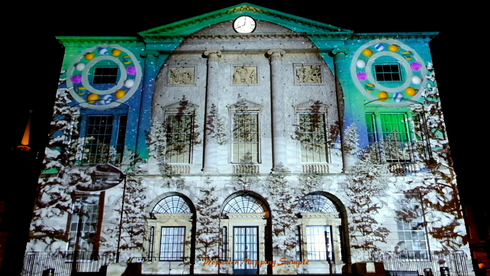 A sample of 3D mapping projection from Broken Glass Projection.