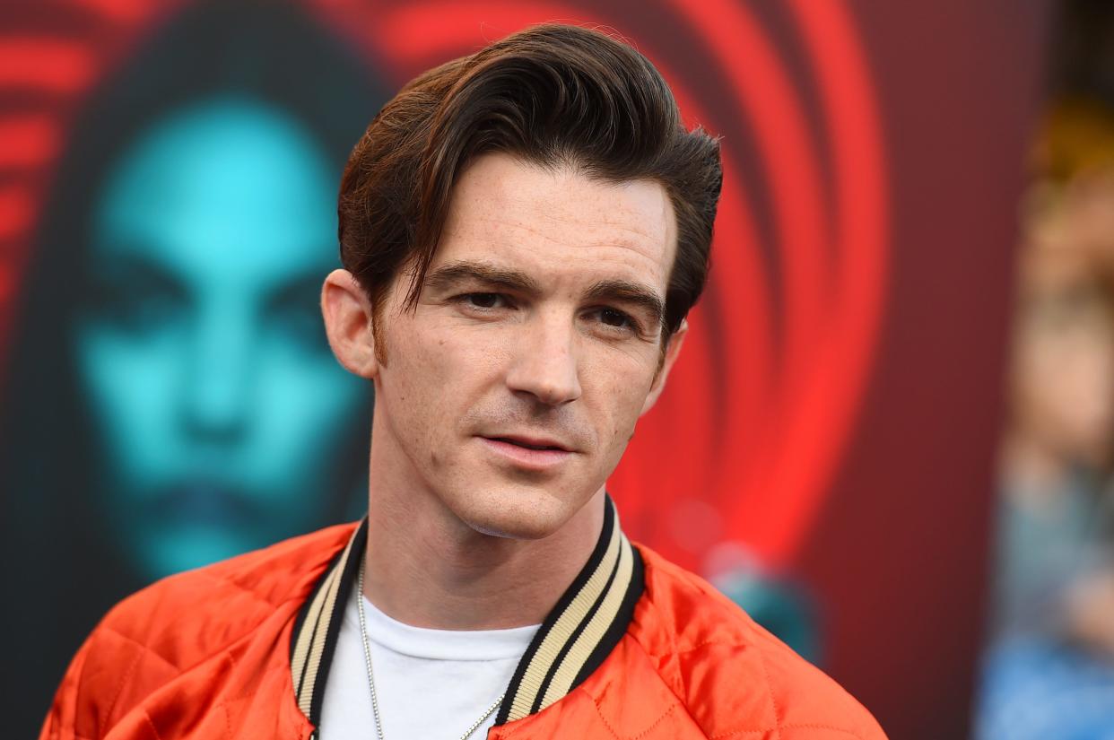 Drake Bell at the world premiere of "The Spy Who Dumped Me" in Los Angeles on July 25, 2018.