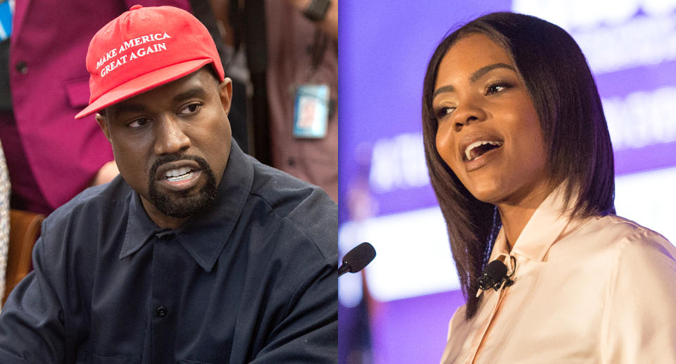 Kanye West and Candace Owens (Photos: Getty Images)