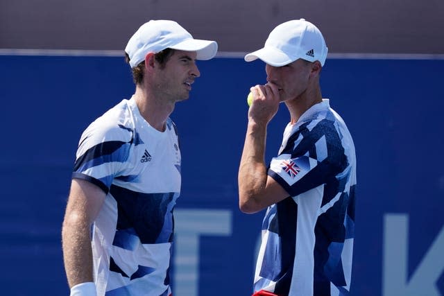 Andy Murray, left, and Joe Salisbury have gelled quickly as a partnership