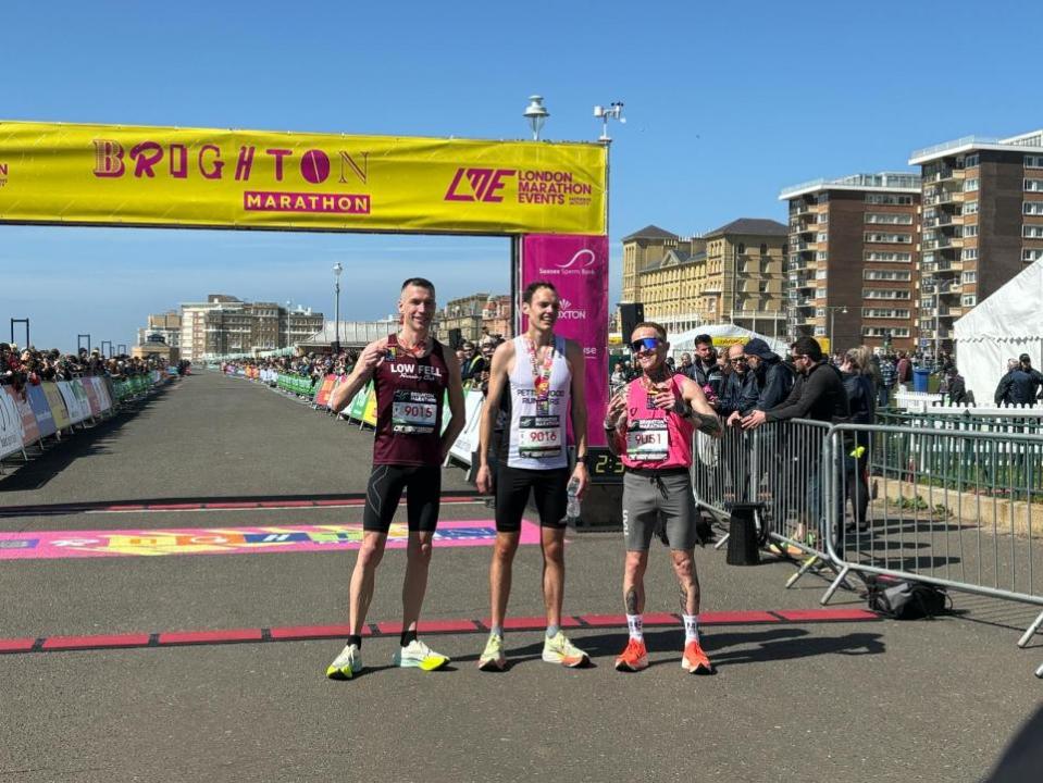 The Argus: The men’s top three. From left Matthew Alderson (2nd), Oliver Knowles (1st) and James Cook (3rd)