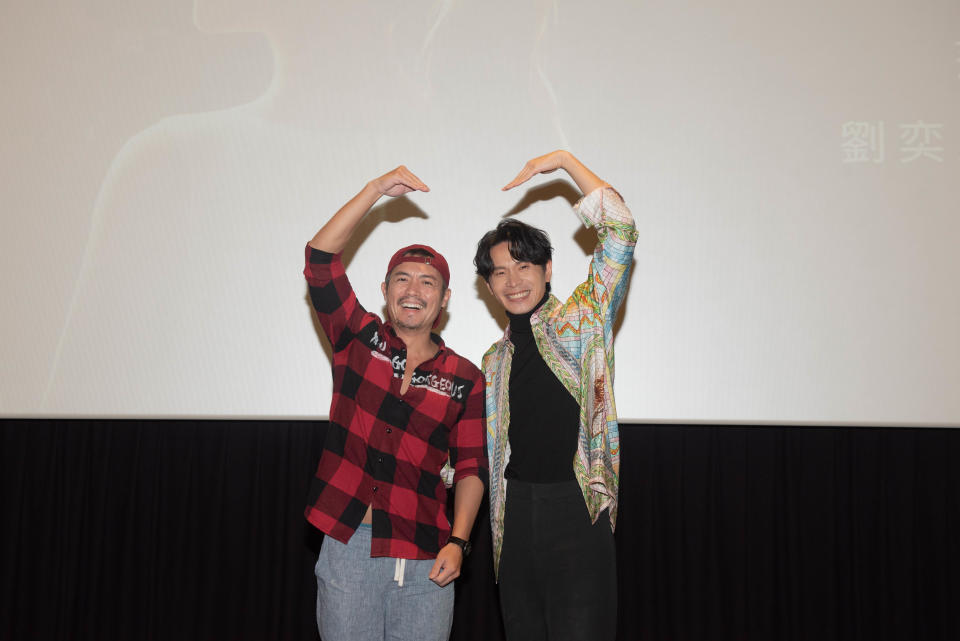 《我最愛的笨男人》演員范逸臣（左）、姚淳耀到場。（圖／CATCHPLAY）
