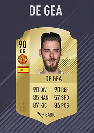 11 – David De Gea (90)