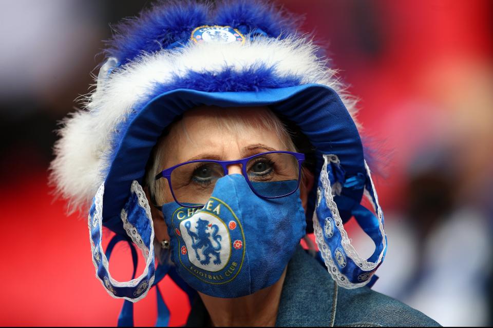 <p>Back at the Bridge: Chelsea fans will cheer on the team against Leicester on Tuesday evening</p> (Chelsea FC via Getty Images)