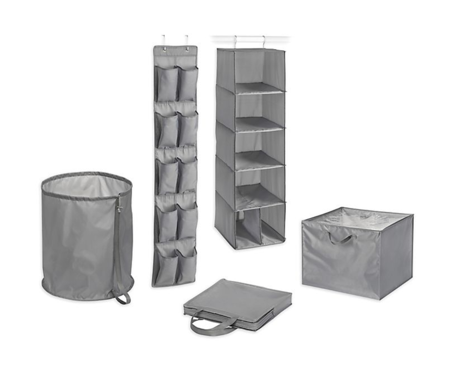 7) Simply Essential 5-Piece Closet Organizer Set