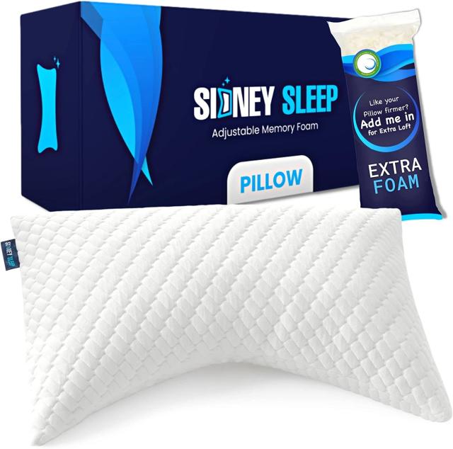 Curved Side Sleeper Pillow for Pain Relief Sleeping – CushionCare