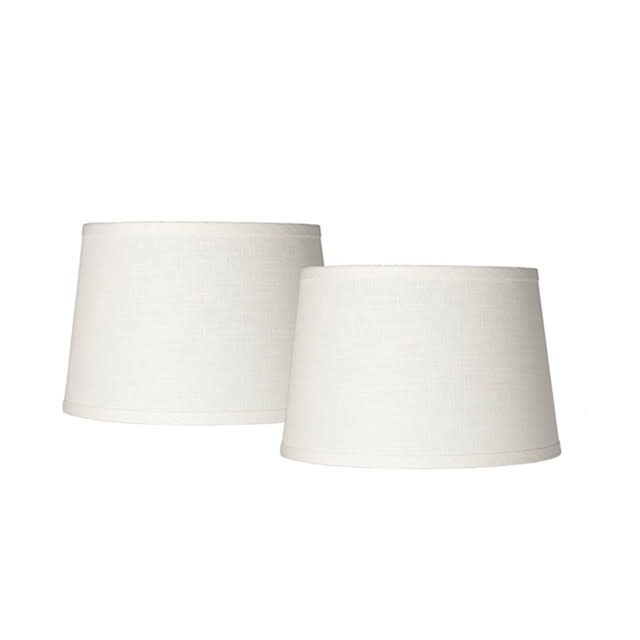 Brentwood White Drum Lamp Shades