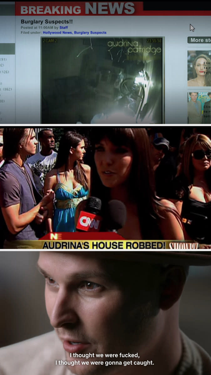 Screenshots from "The Real Bling Ring"