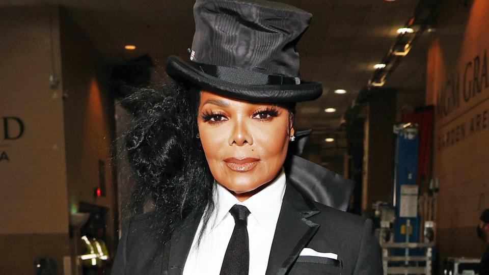 LAS VEGAS, NV - May 15: 2022 BILLBOARD MUSIC AWARDS -- Pictured: Janet Jackson backstage during the 2022 Billboard Music Awards held at the MGM Grand Garden Arena on May 15, 2022. -- (Photo by Todd Williamson/NBC/NBCU Photo Bank via Getty Images)