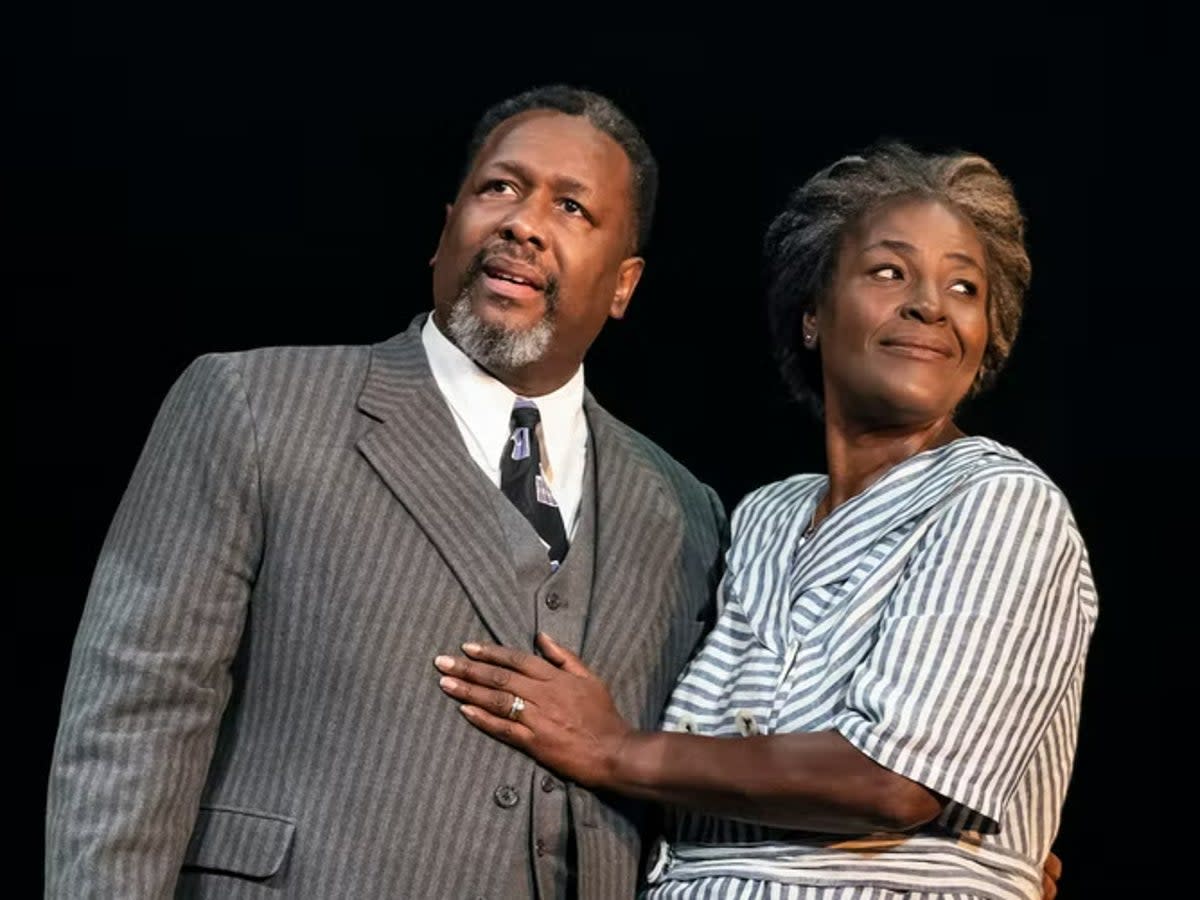 Wendell Pierce and Sharon D Clarke in Death of a Salesman (DKG)