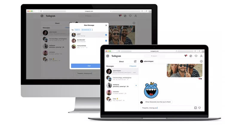 Instagram 網頁版開始加入傳訊支援