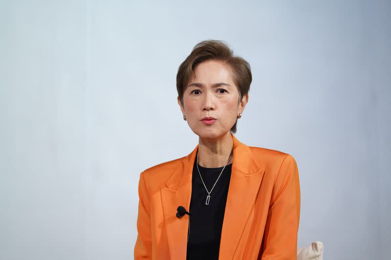 Singapore Minister for Communications and Information Josephine Teo speaks at the Reuters NEXT conference in Singapore