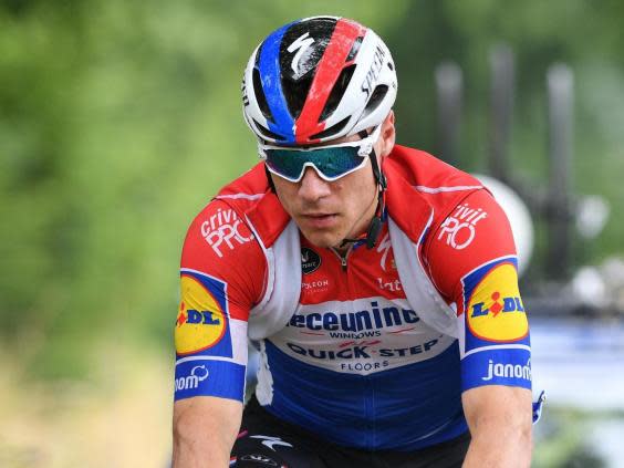 Dutch cyclist Fabio Jakobsen, 23, rides for Deceuninck-QuickStep (BELGA MAG/AFP via Getty Images)