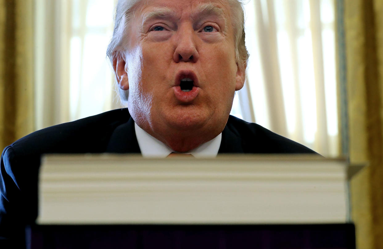 President Donald Trump keeps making the same weak argument about the alleged threat posed by undocumented immigrants. (Photo: Chip Somodevilla / Getty Images)