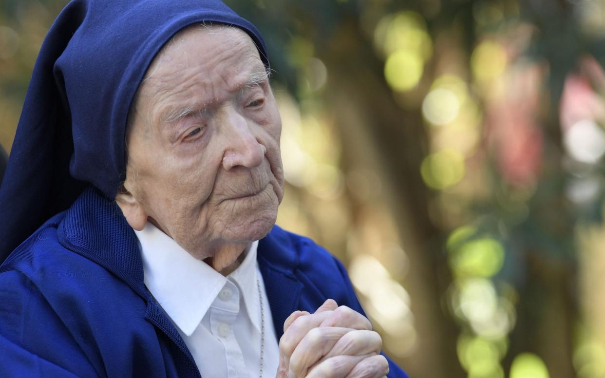 Sister Andre says she was told she had Covid but was just 'a bit tired' -  NICOLAS TUCAT/AFP via Getty Images