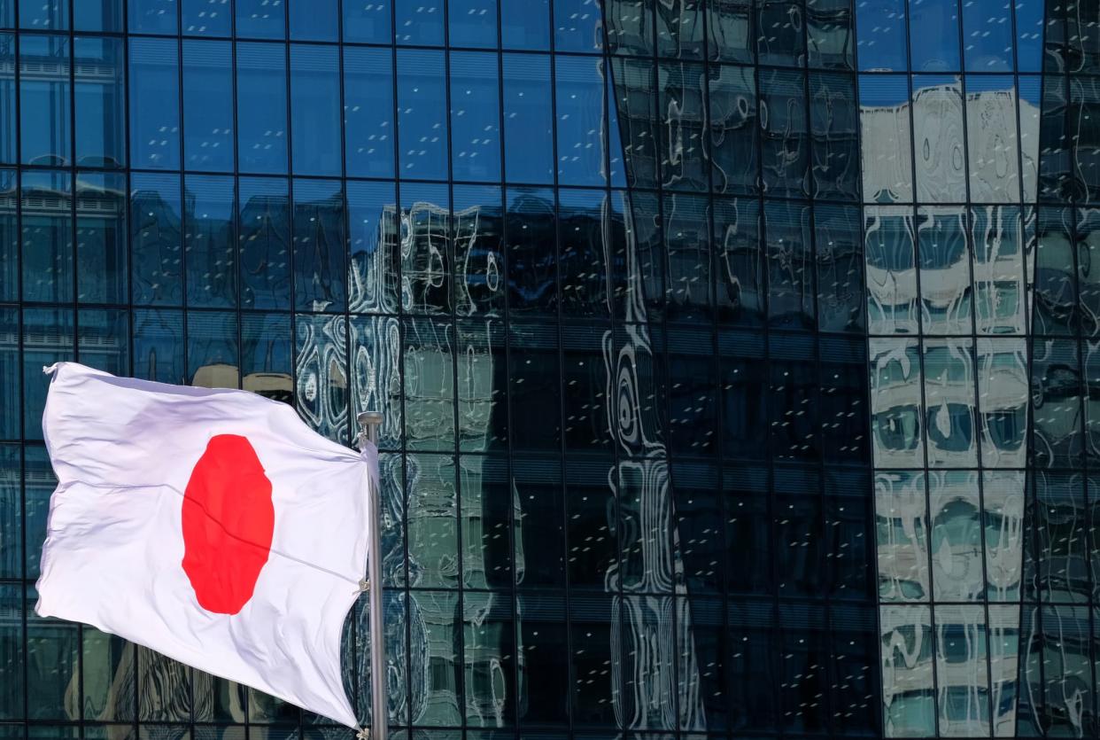 Un drapeau japonais. PHOTO D'ILLUSTRATION - KAZUHIRO NOGI / AFP