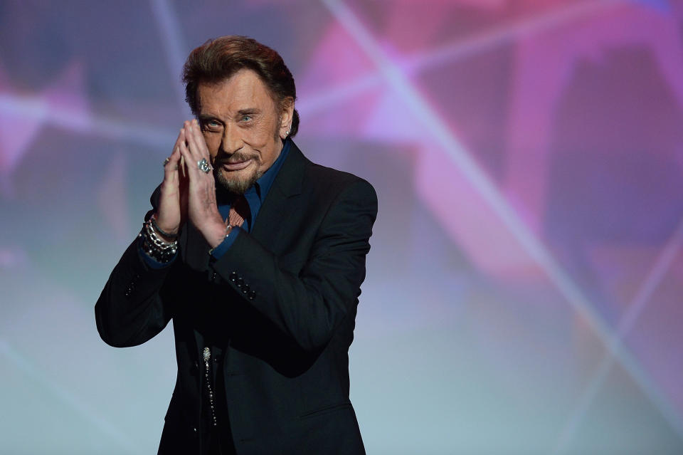 <p>Johnny Hallyday was a French singer who was credited for having popularized rock ‘n’ roll in that country. He died Dec. 5 of lung cancer. He was 74.<br>(Photo: Getty Images) </p>