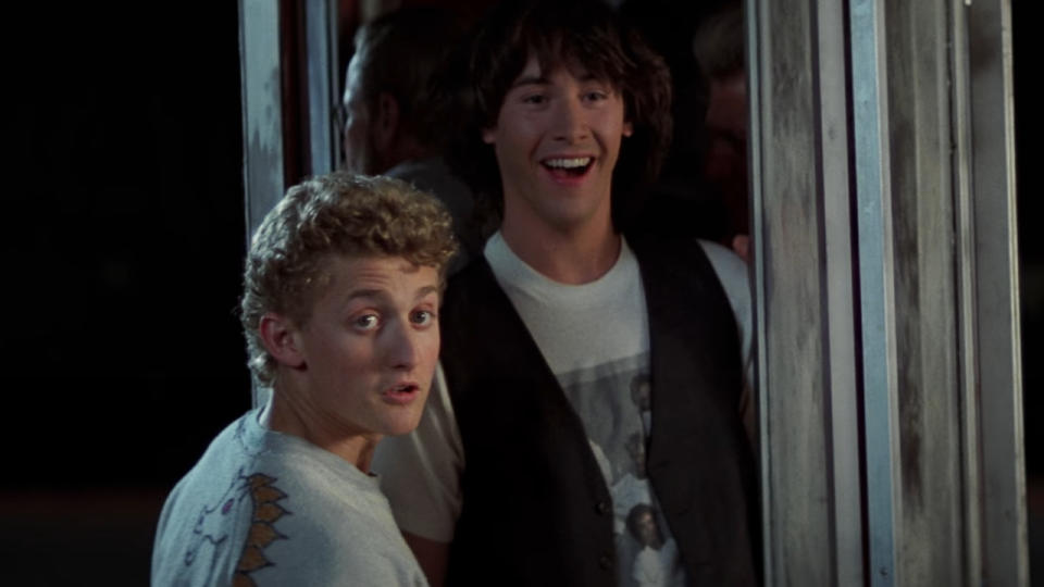 Bill and Ted in the booth